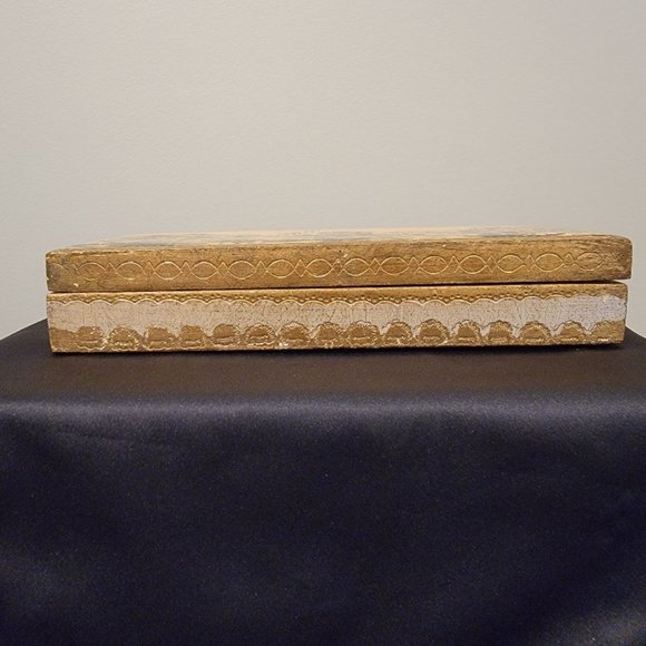 Vintage Distressed Wood Keepsake/Jewelry Box - Venice Scene - Picture 2 of 9